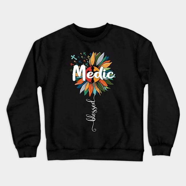 Blessed Medic Crewneck Sweatshirt by Brande